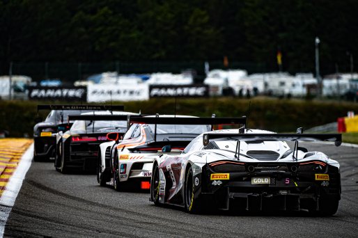 #5 - Optimum Motorsport - Charles FAGG - Sam DE HAAN - Dean MACDONALD - Tom GAMBLE - McLaren 720S GT3 EVO - GOLD, #888 - CSA Racing - Arthur ROUGIER - Erwin CREED - Jean GLORIEUX - Casper STEVENSON - Audi R8 LMS GT3 EVO II - PRO-AM, CrowdStrike 24 Hours o | ©SRO/ JULES BEAUMONT